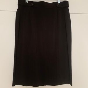 Counterparts black below knee skirt